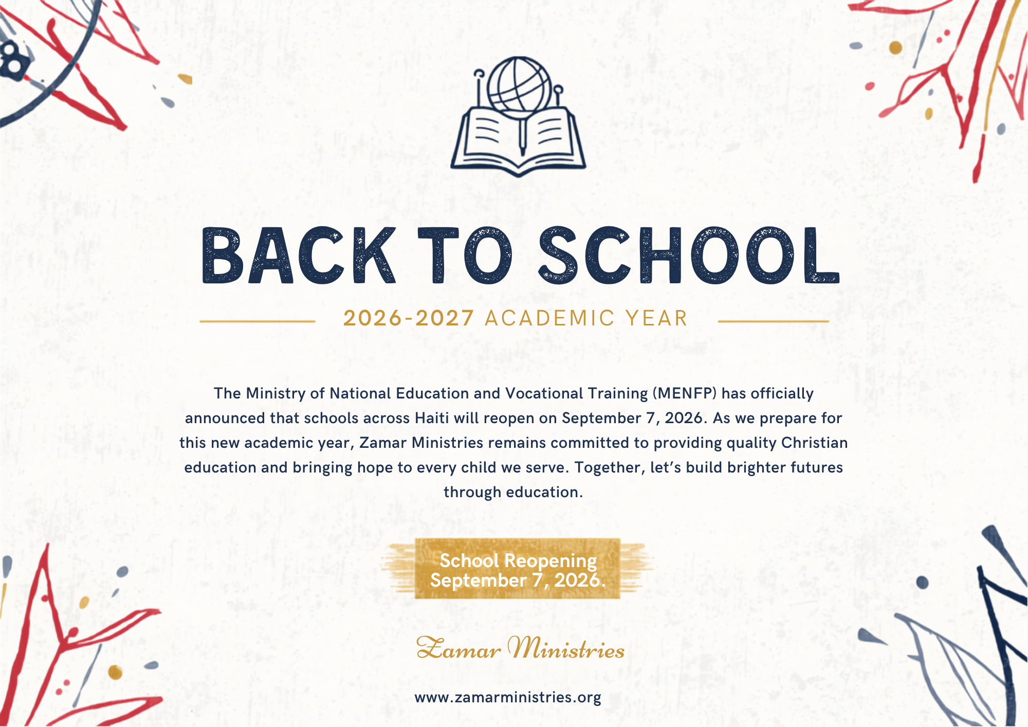 A New School Year Brings New Hope!